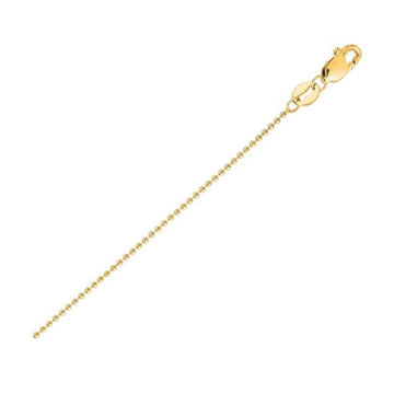 14k Yellow Gold Bead Chain (2.50 mm) - Coolpeacock
