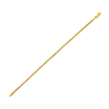 14k Yellow Gold Bismark Bracelet (2.50 mm) - Coolpeacock