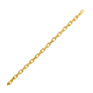 14k Yellow Gold French Cable Link Chain (6.1 mm) - Coolpeacock