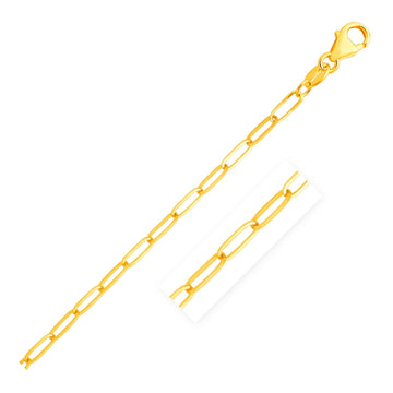 14K Yellow Gold Paperclip Chain (4.0 mm) - Coolpeacock