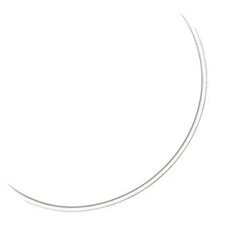 3.0 mm 14k Two Tone Gold Reversible Omega Necklace - Coolpeacock