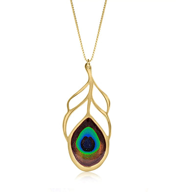 Peacock Feather Necklace - Coolpeacock