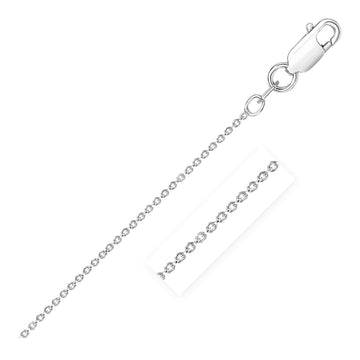 Sterling Silver Rhodium Plated Round Cable Chain (2.60 mm) - Coolpeacock