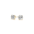 1 1/2 cttw Certified IGI Lab Grown Round Diamond Stud Earrings 14k Yellow Gold (G/VS2) - Coolpeacock