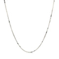10k White Gold Adjustable Box Chain (0.85 mm) - Coolpeacock
