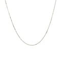 10k White Gold Classic Box Chain (0.45 mm) - Coolpeacock