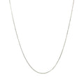 10k White Gold Classic Box Chain (0.60 mm) - Coolpeacock