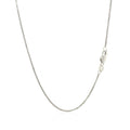 10k White Gold Classic Box Chain (0.78 mm) - Coolpeacock