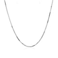 10k White Gold Classic Box Chain (0.94 mm) - Coolpeacock
