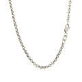10k White Gold Rolo Chain (2.40 mm) - Coolpeacock