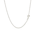 10k White Gold Singapore Chain (1.10 mm) - Coolpeacock