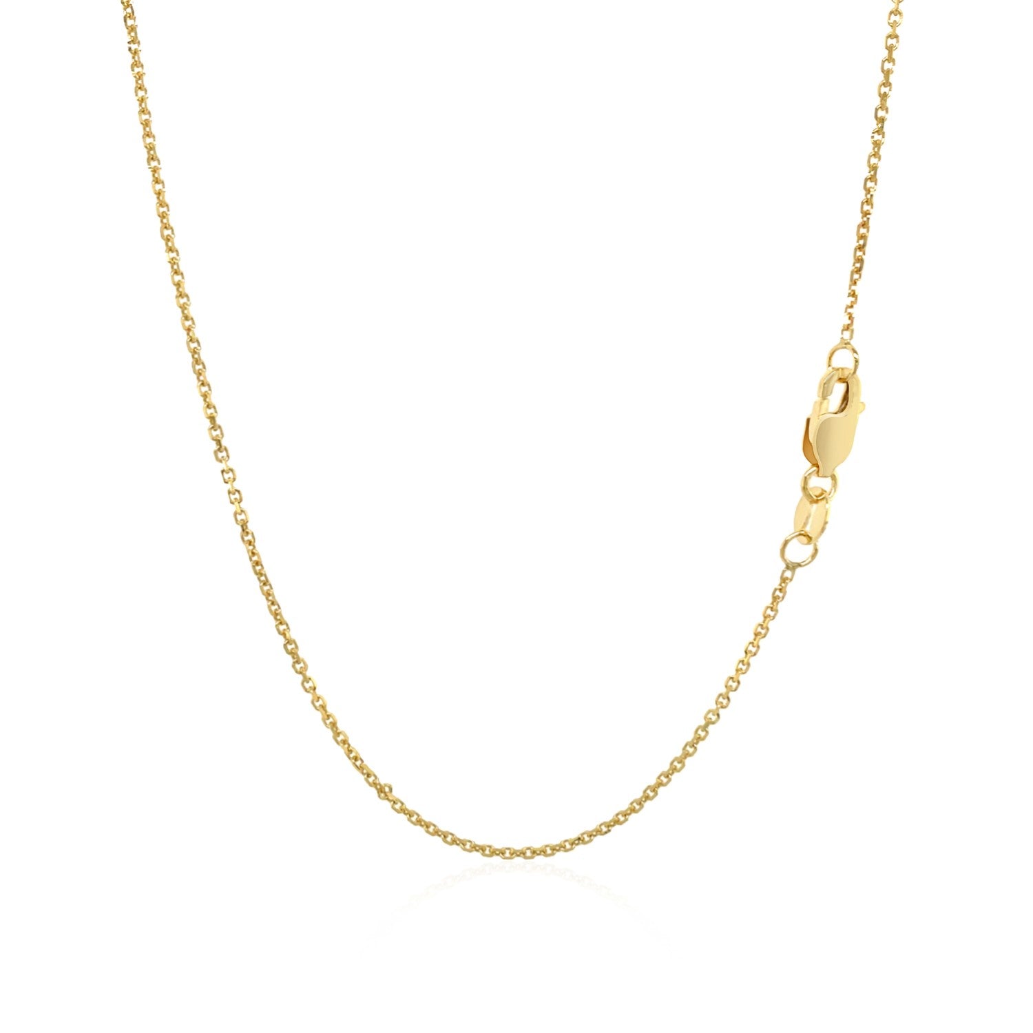 10k Yellow Gold Cable Chain (1.10 mm) - Coolpeacock