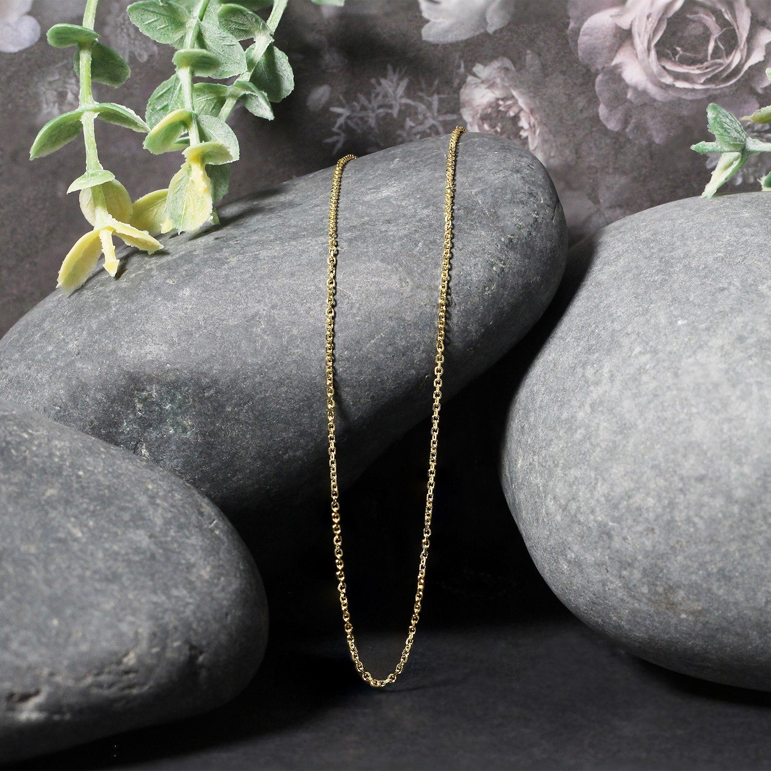 10k Yellow Gold Cable Chain (1.10 mm) - Coolpeacock