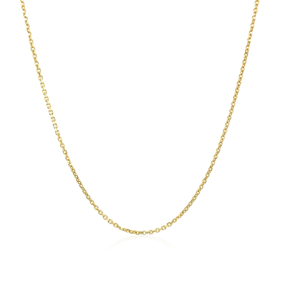 10k Yellow Gold Cable Chain (1.10 mm) - Coolpeacock