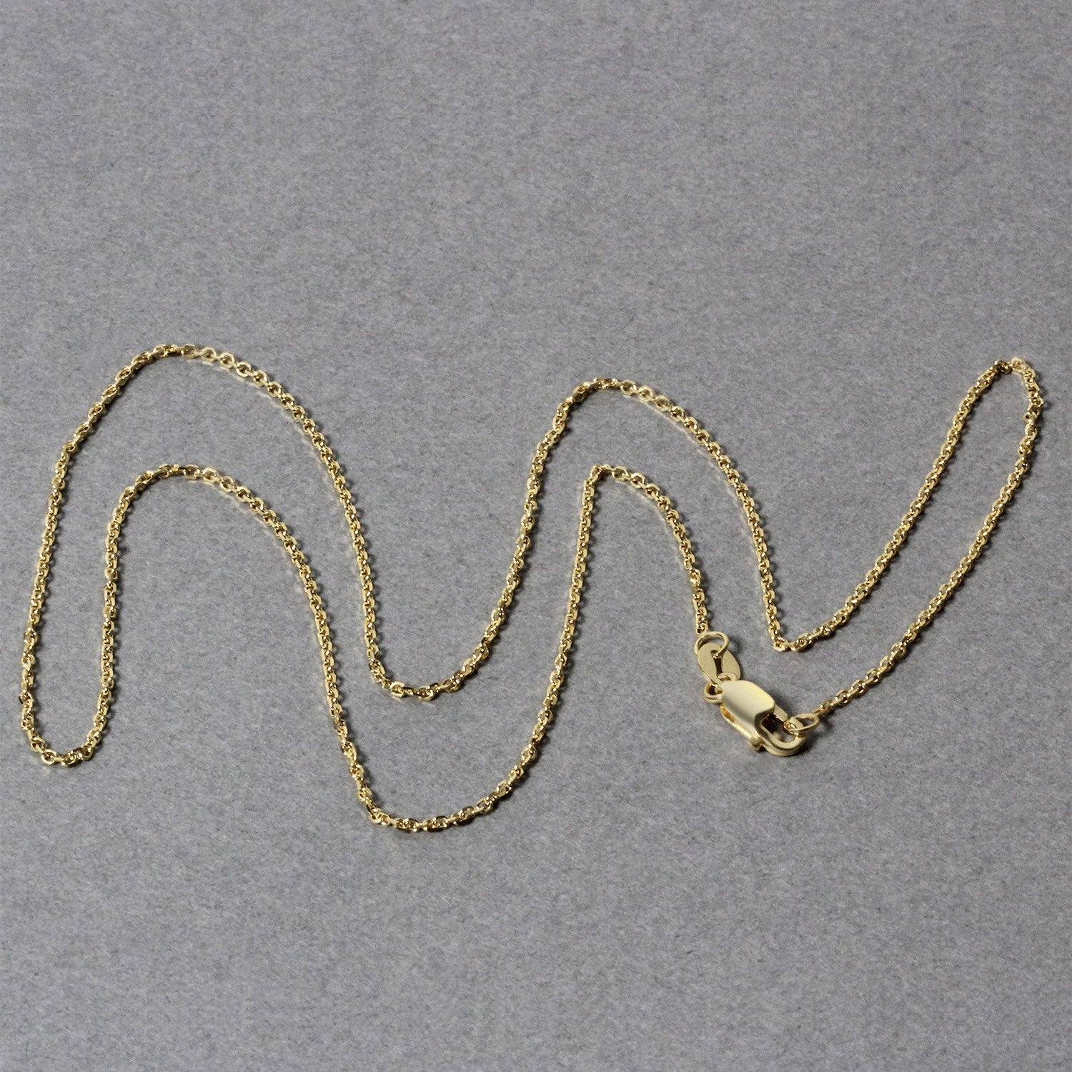 10k Yellow Gold Cable Chain (1.10 mm) - Coolpeacock