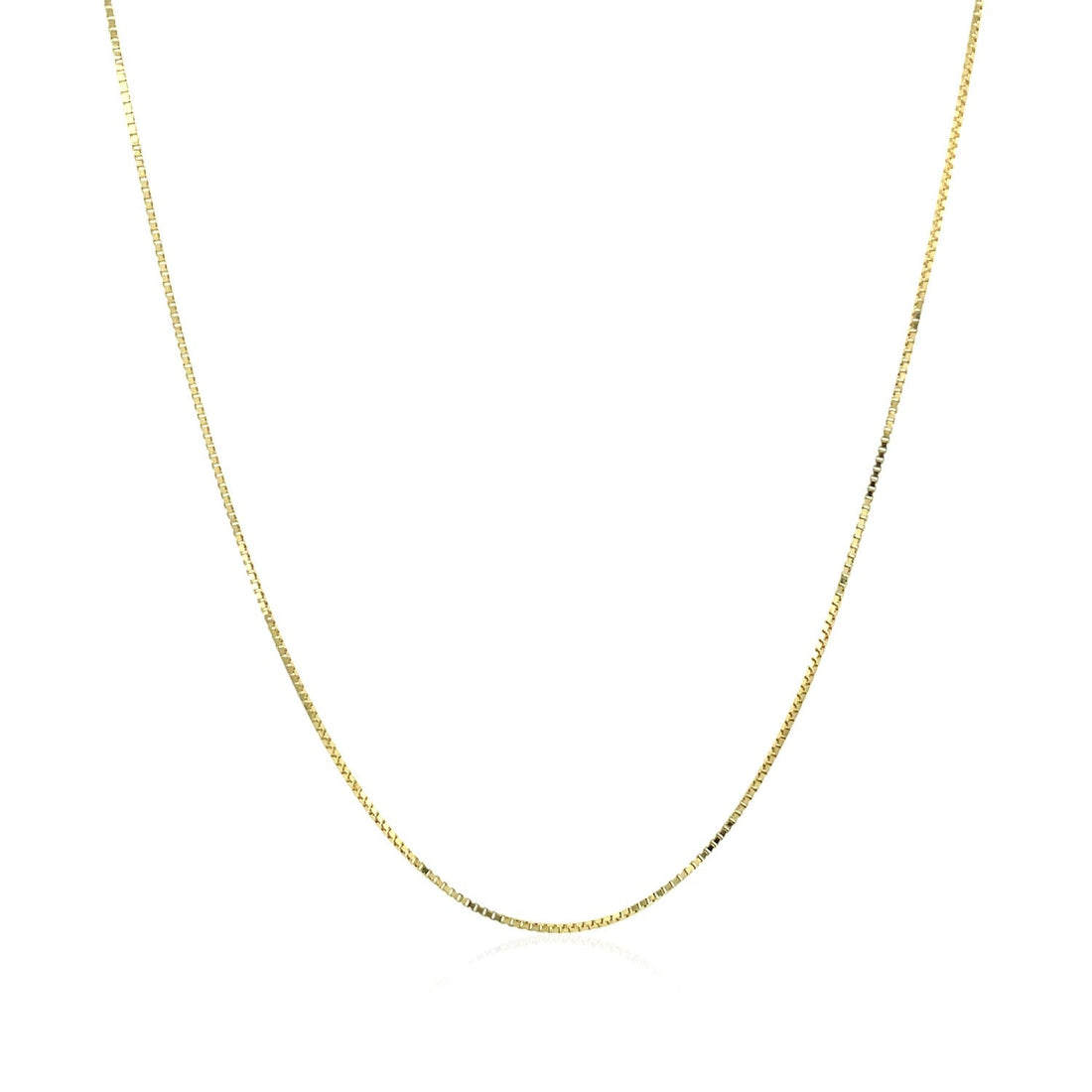 10k Yellow Gold Classic Box Chain (0.60 mm) - Coolpeacock