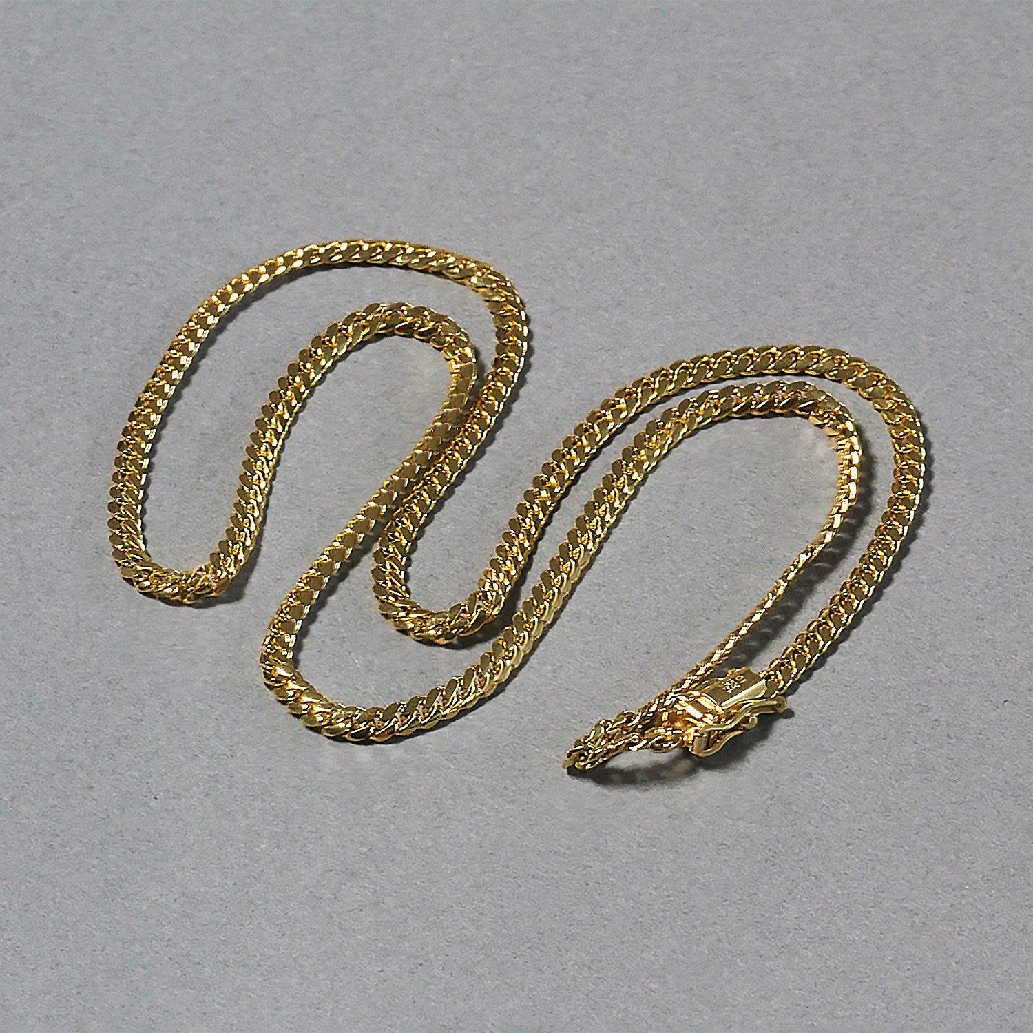 10k Yellow Gold Classic Solid Miami Cuban Chain (3.20 mm) - Coolpeacock