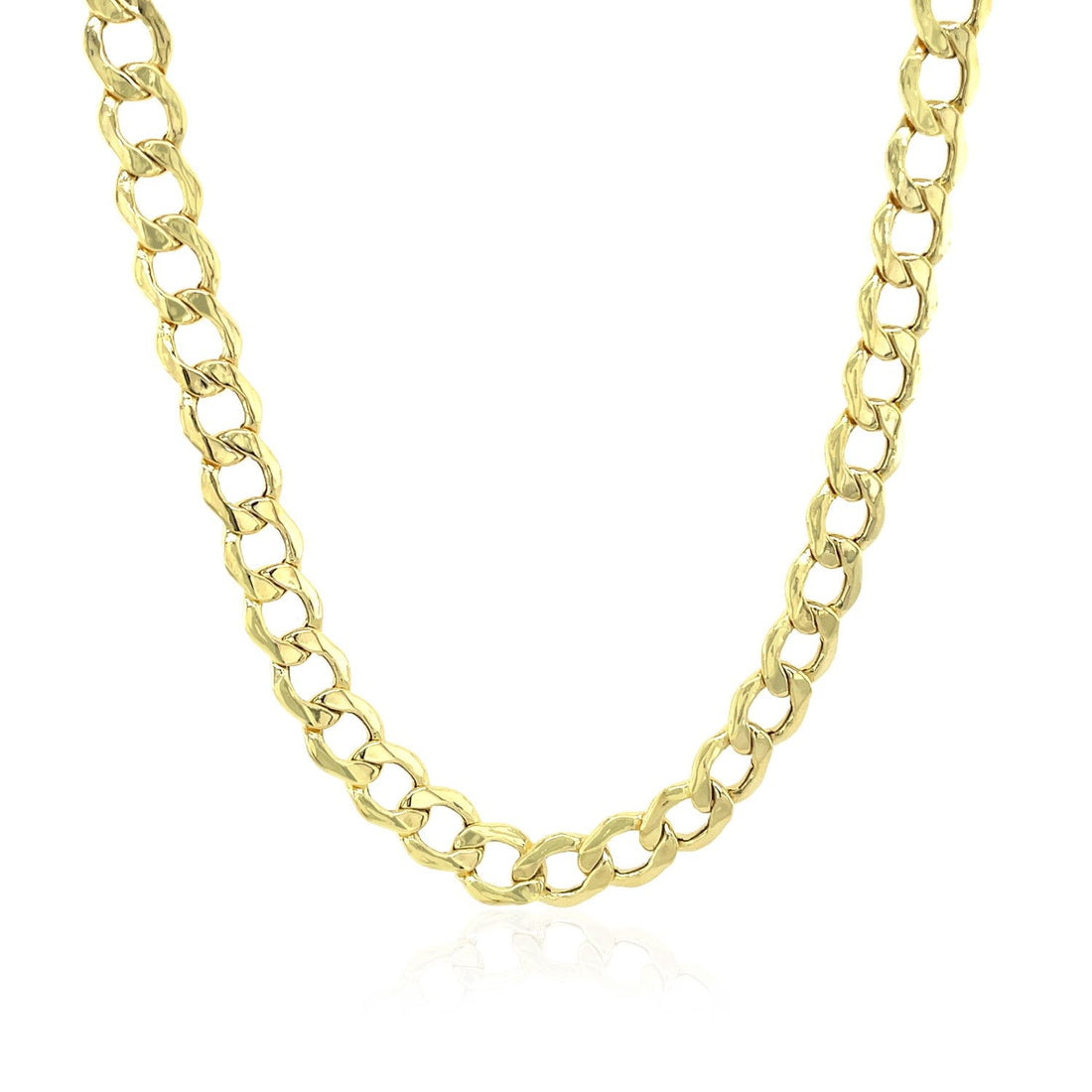 10k Yellow Gold Curb Chain (5.30 mm) - Coolpeacock