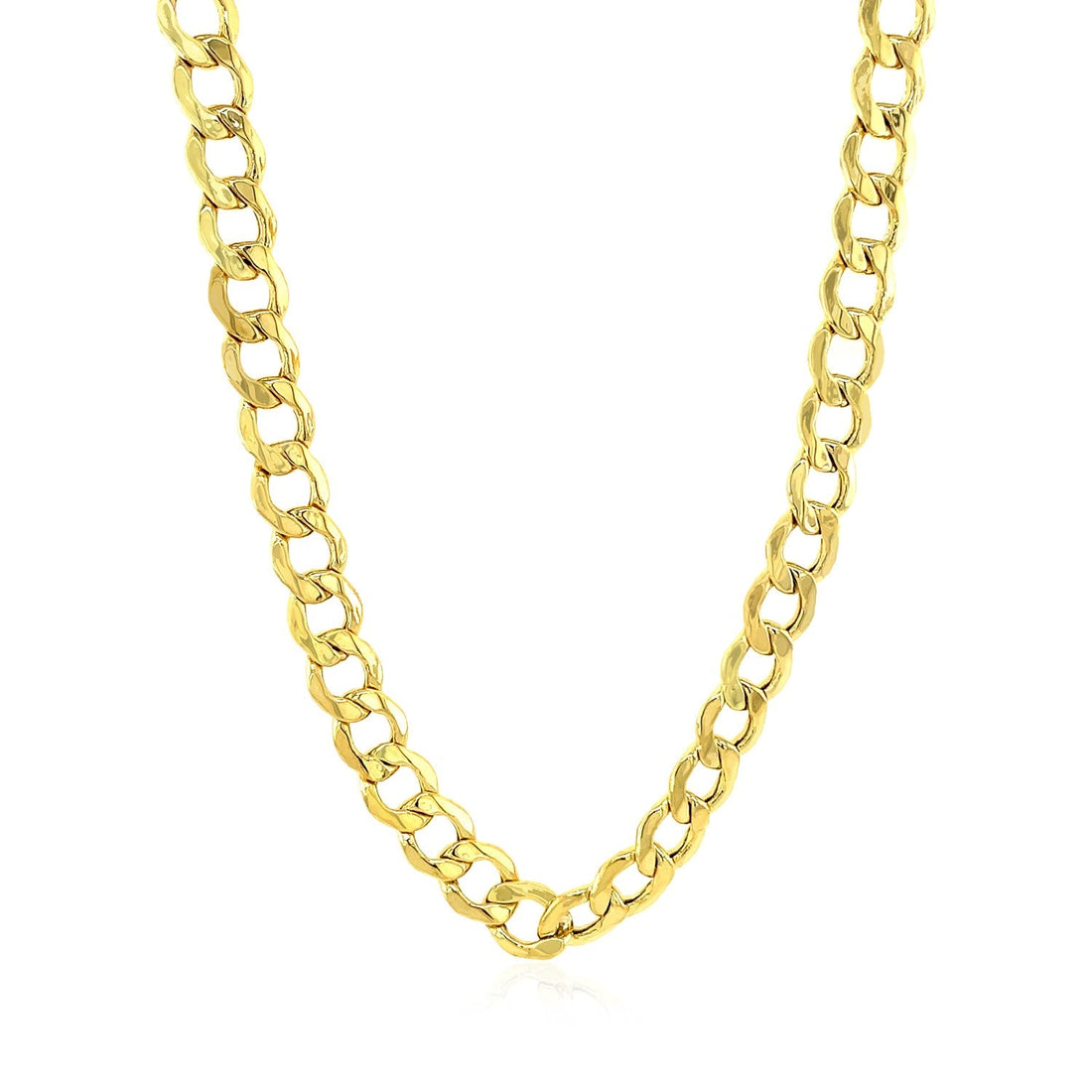 10k Yellow Gold Curb Chain (6.20 mm) - Coolpeacock