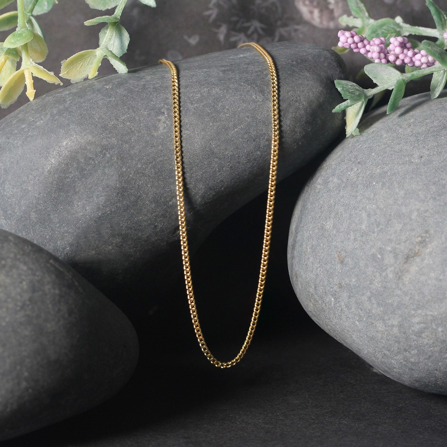 10k Yellow Gold Gourmette Chain (1.40 mm) - Coolpeacock
