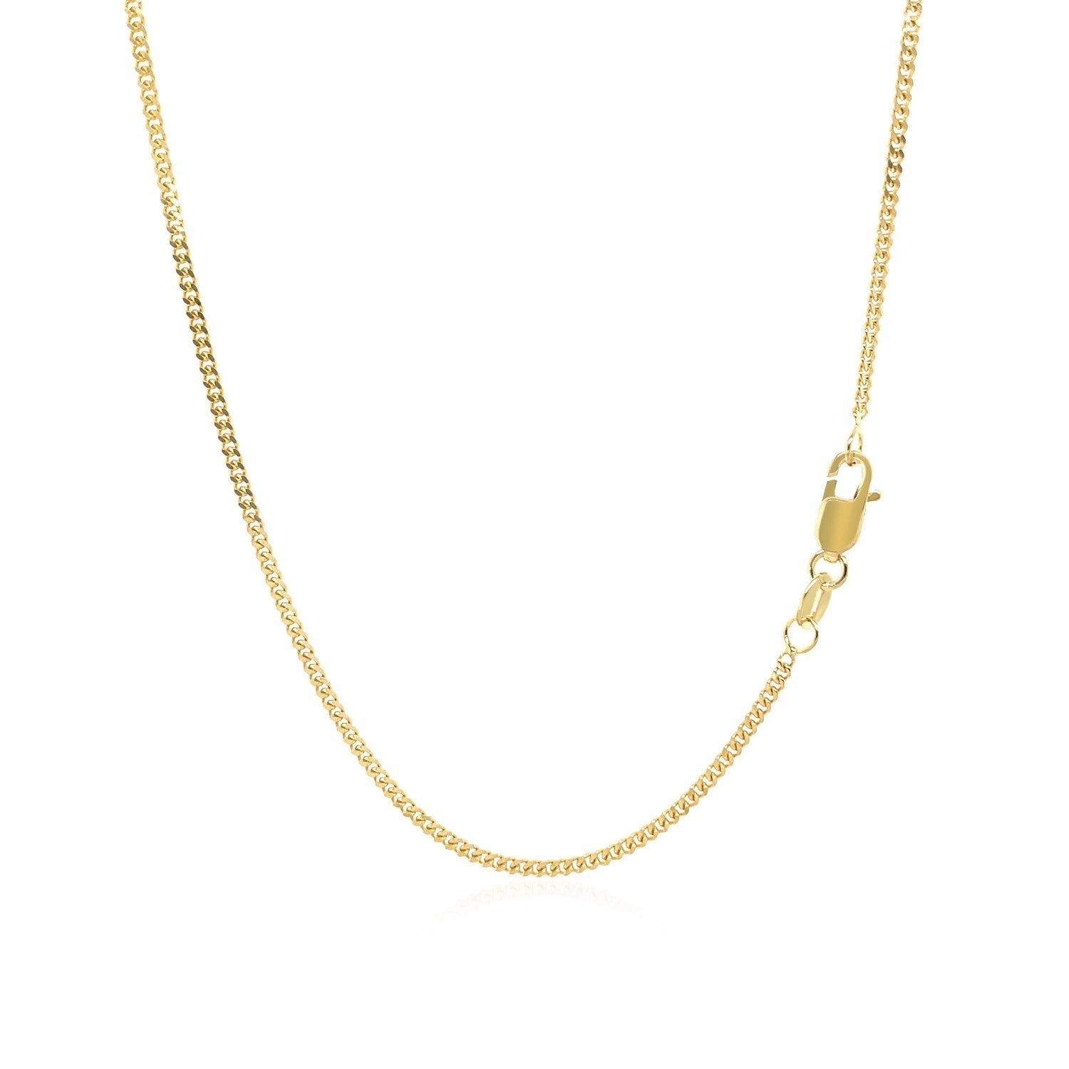 10k Yellow Gold Gourmette Chain (1.40 mm) - Coolpeacock