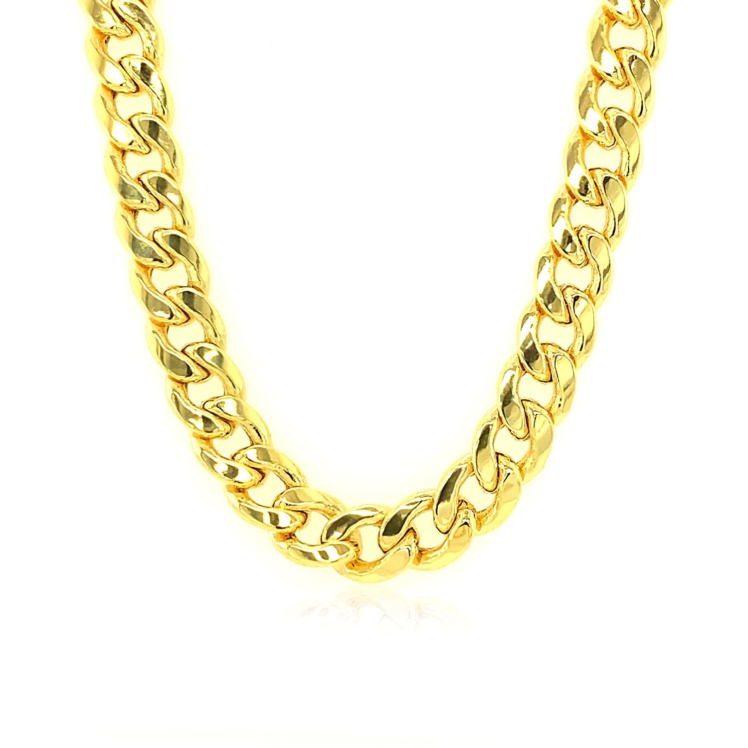 10k Yellow Gold Light Miami Cuban Chain (7.00 mm) - Coolpeacock