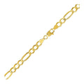 10k Yellow Gold Lite Figaro Bracelet (5.60 mm) - Coolpeacock
