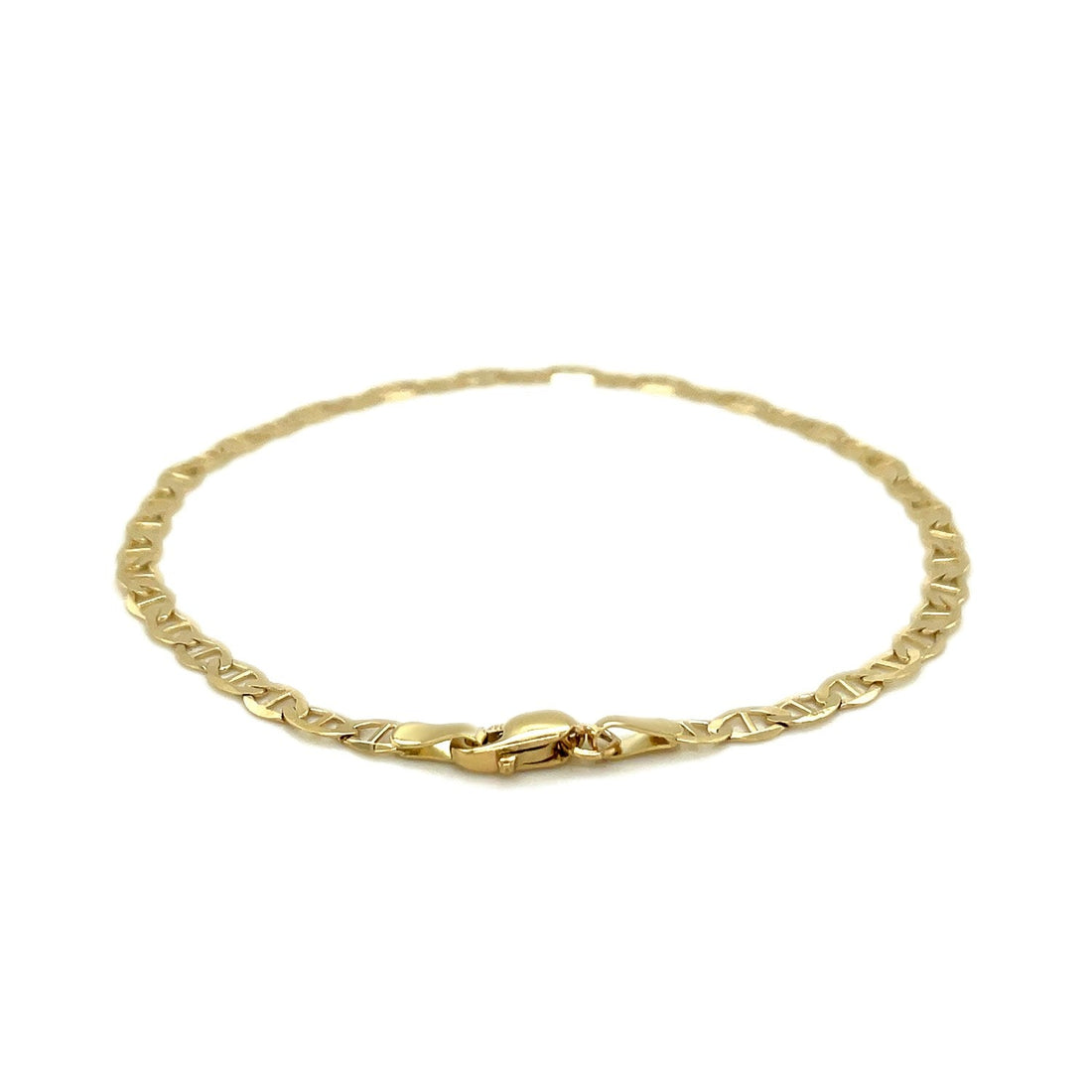 10k Yellow Gold Mariner Link Bracelet (3.20 mm) - Coolpeacock