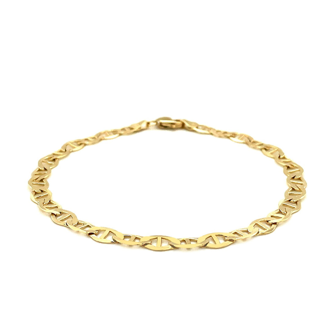 10k Yellow Gold Mariner Link Bracelet (5.10 mm) - Coolpeacock