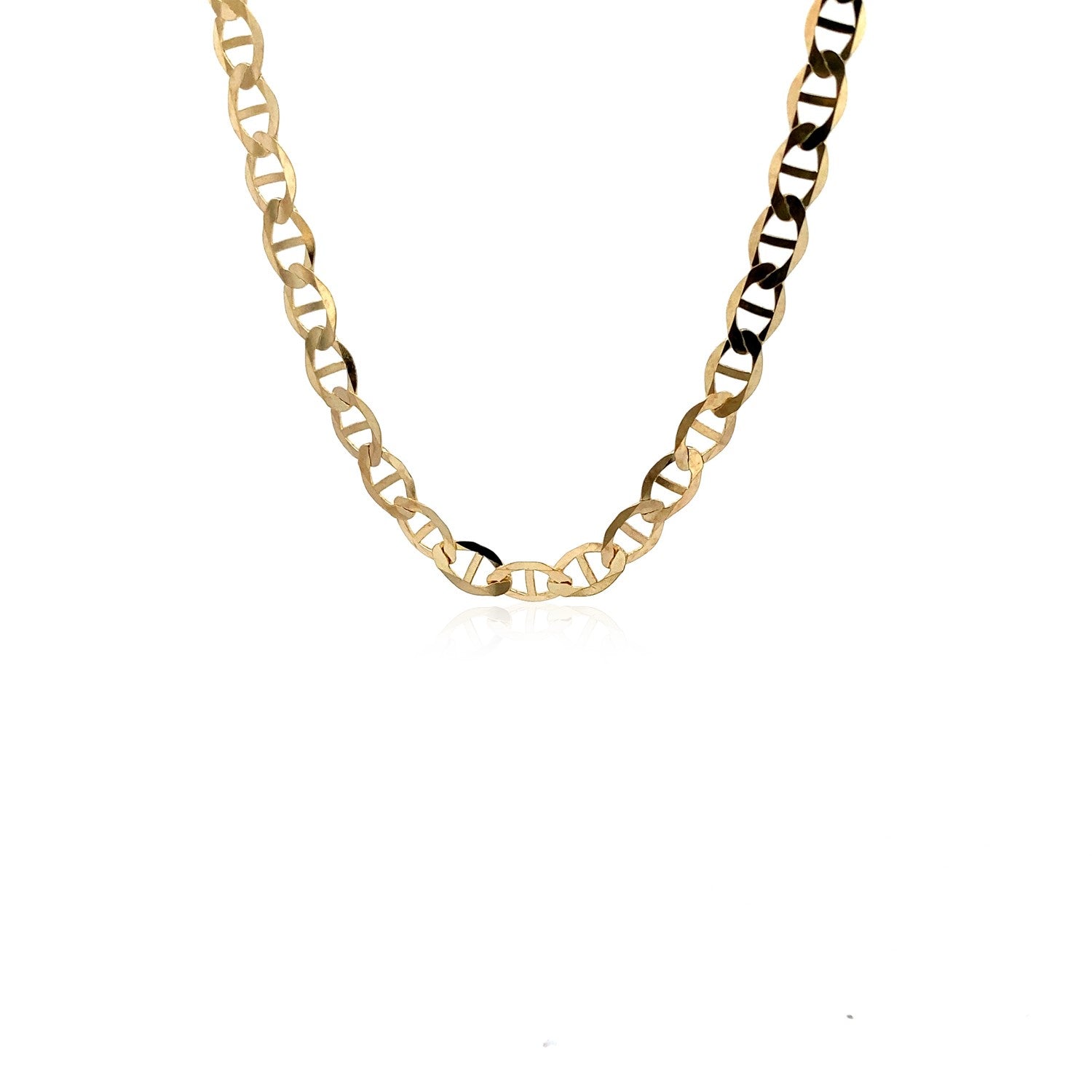 10k Yellow Gold Mariner Link Chain (5.10 mm) - Coolpeacock
