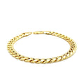 10k Yellow Gold Semi Solid Miami Cuban Bracelet (6.60 mm) - Coolpeacock