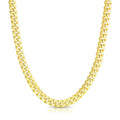 10k Yellow Gold Semi Solid Miami Cuban Chain (6.10 mm) - Coolpeacock