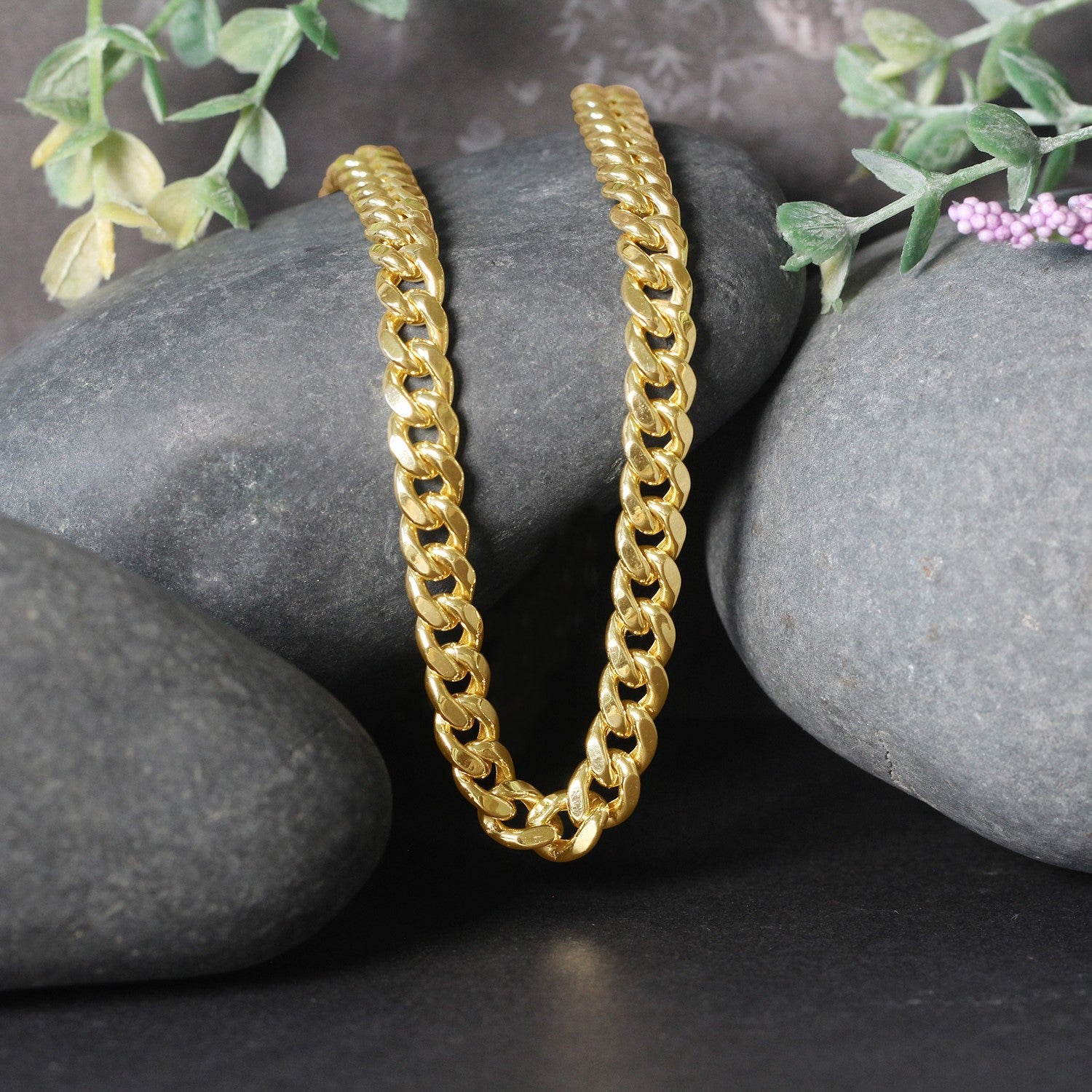 10k Yellow Gold Semi Solid Miami Cuban Chain (6.60 mm) - Coolpeacock