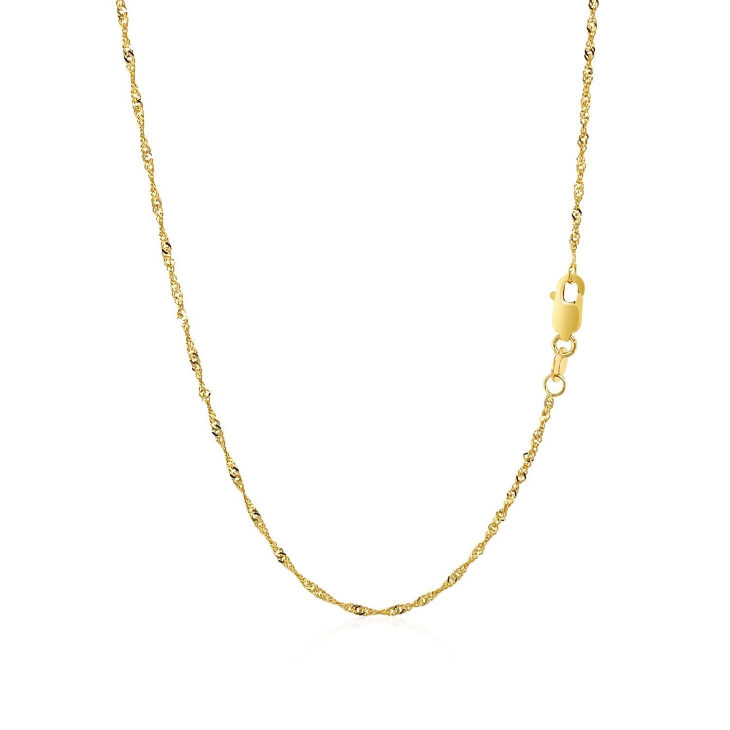10k Yellow Gold Singapore Chain (1.50 mm) - Coolpeacock