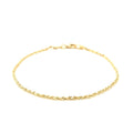 10k Yellow Gold Solid Diamond Cut Rope Bracelet (1.60 mm) - Coolpeacock