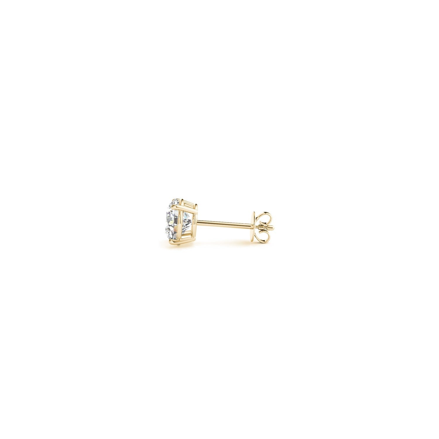 1/2 cttw Lab Grown Round Diamond Stud Earrings 14k Yellow Gold (G/VS2) - Coolpeacock
