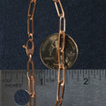 14K Rose Gold Bold Paperclip Chain Bracelet (4.20 mm) - Coolpeacock