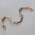 14K Rose Gold Bold Paperclip Chain Bracelet (4.20 mm) - Coolpeacock