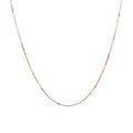 14k Rose Gold Classic Box Chain 0.6mm - Coolpeacock