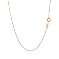 14k Rose Gold Classic Box Chain 0.6mm - Coolpeacock