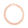 14K Rose Gold Cuban Link Bracelet (5.90 mm) - Coolpeacock