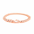 14K Rose Gold Cuban Link Bracelet (5.90 mm) - Coolpeacock