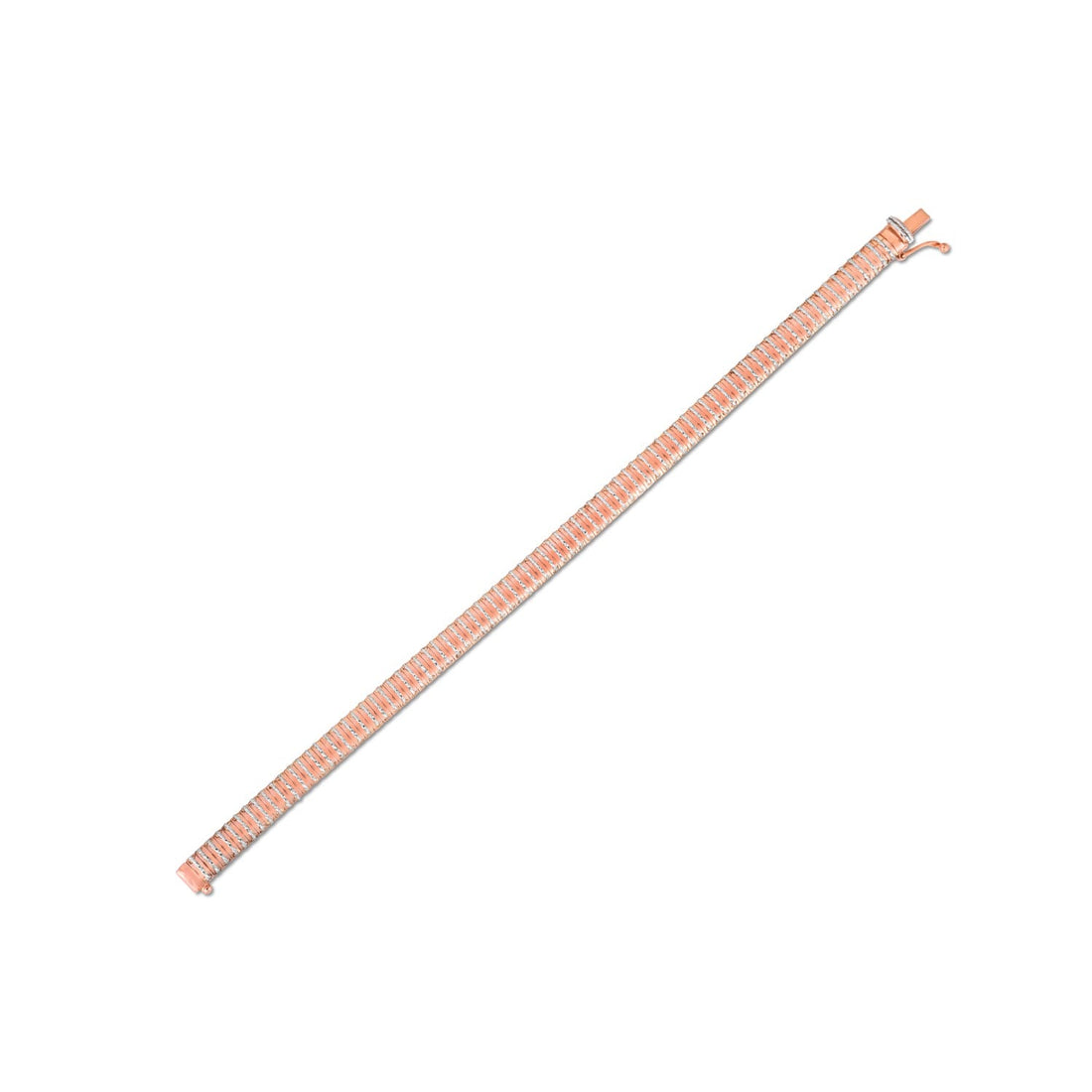 14k Rose Gold Diamante Flex Bracelet (5.80 mm) - Coolpeacock