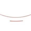 14k Rose Gold Necklace in a Round Omega Chain Style - Coolpeacock