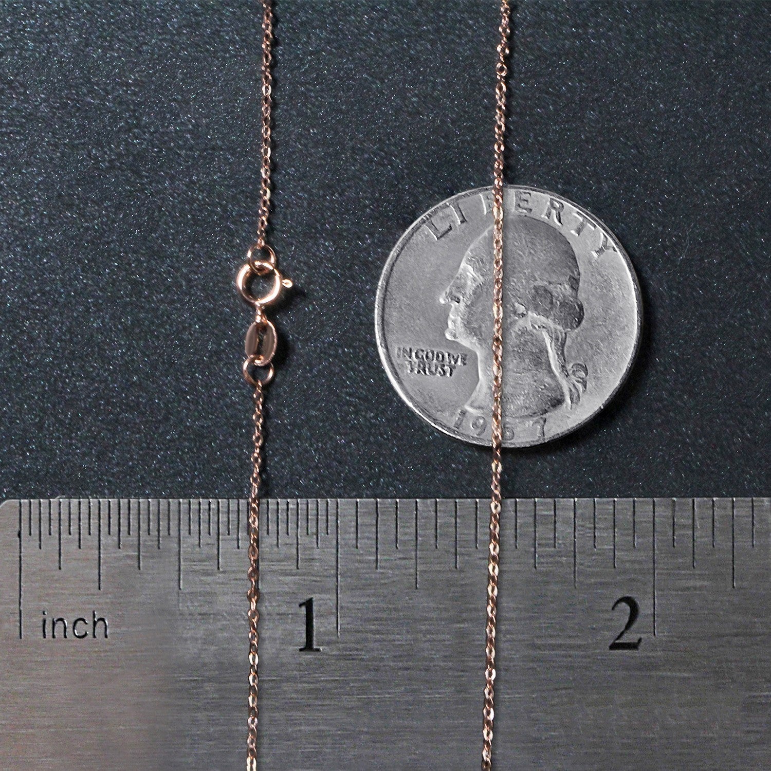 14k Rose Gold Polished Mini Heart Necklace - Coolpeacock