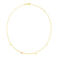 14k Two Tone Gold Love Necklace - Coolpeacock