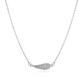 14K White Gold Angel Wing Necklace - Coolpeacock