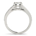14k White Gold Antique Tapered Shank Diamond Engagement Ring (1 3/8 cttw) - Coolpeacock