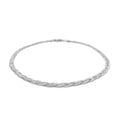 14k White Gold Braided Bracelet (3.50 mm) - Coolpeacock