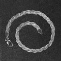 14k White Gold Braided Bracelet (3.50 mm) - Coolpeacock